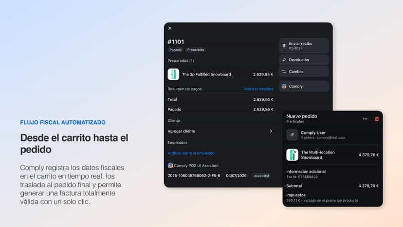 Comply App - Desde el carrito hasta el pedido