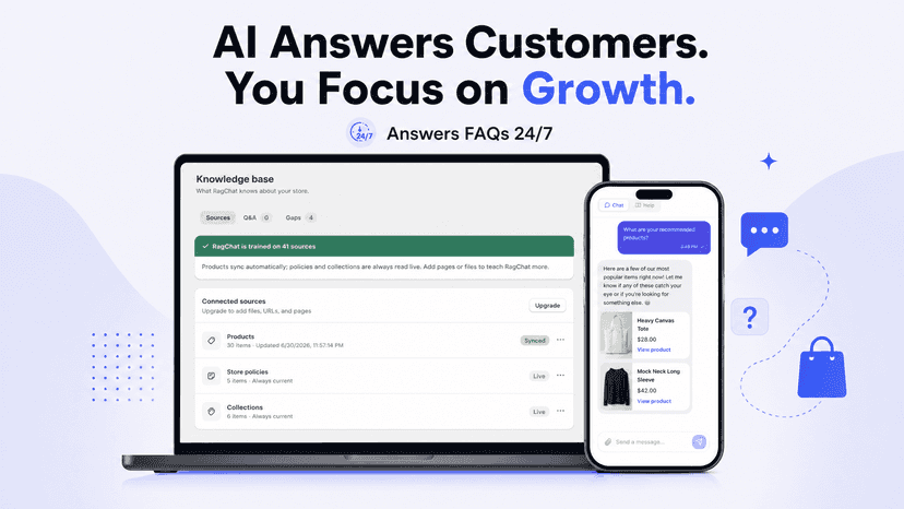 AI chatbot answering an FAQ 24/7