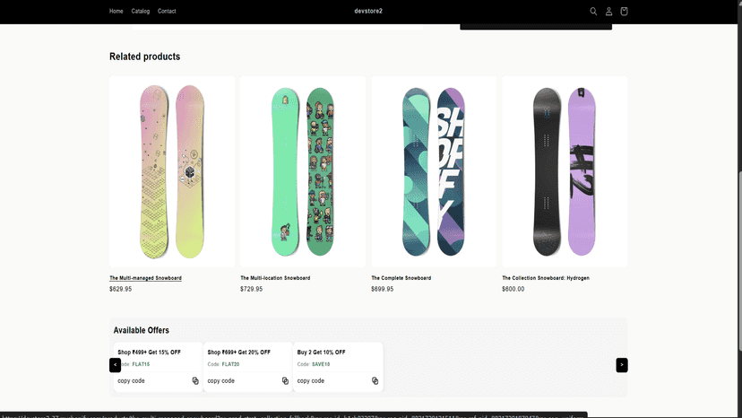 Preview in dev store