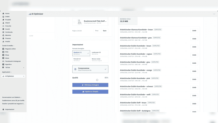 Image Optimization Section