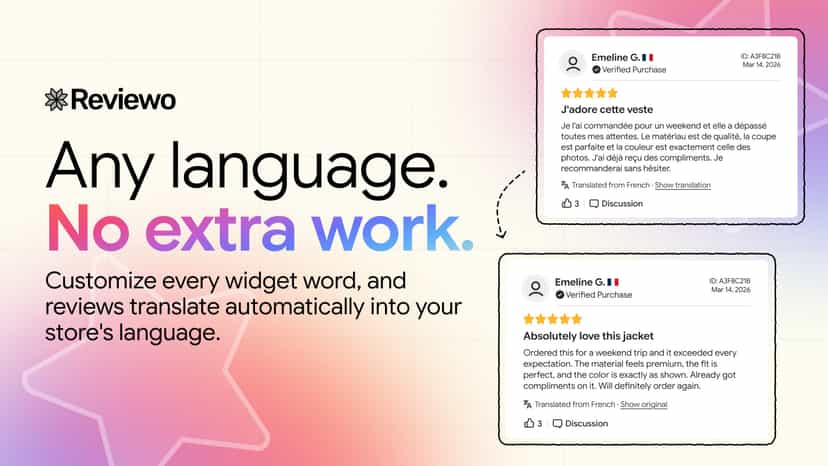 Widget text settings and auto-translated review