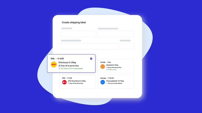 Provide shipping labels to your customers for faster returns