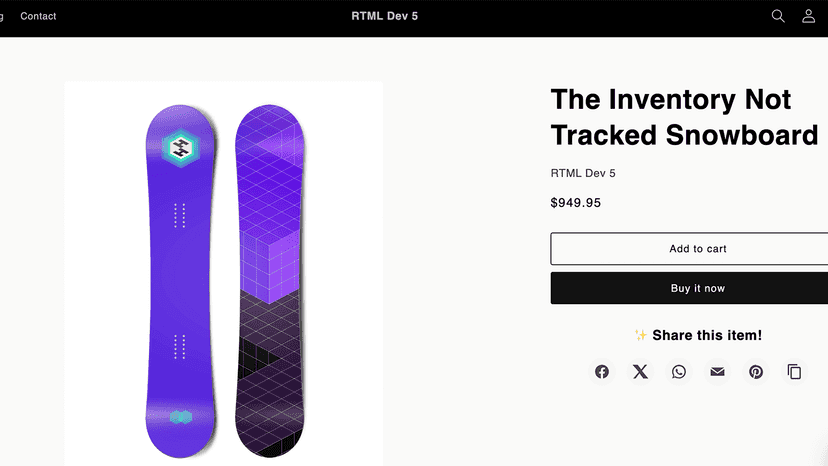 Live Product Page