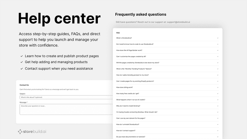 Help center