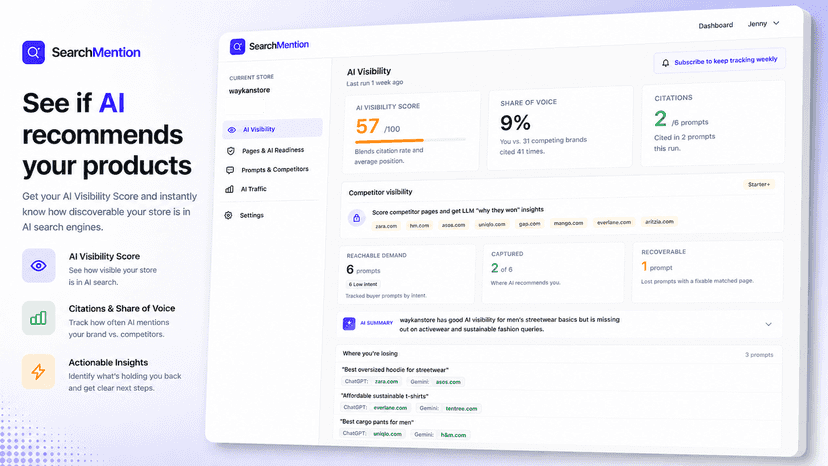 Monitor if AI recommends you products in ChatGPT and other LLMs