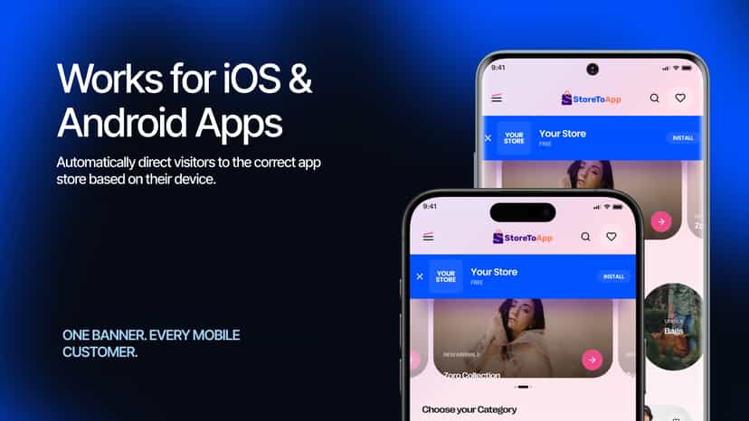 Works for iOS & Android Apps