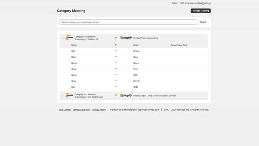 Category Mapping