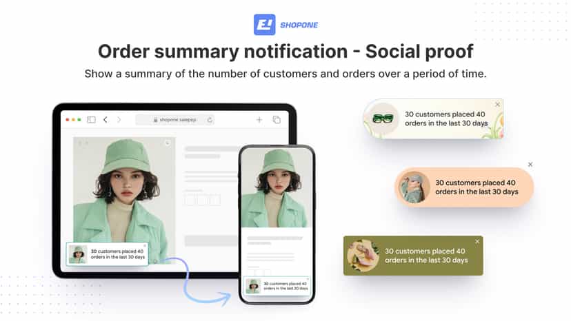 Show sales popup, sales notification, sales pop, sales pop up.