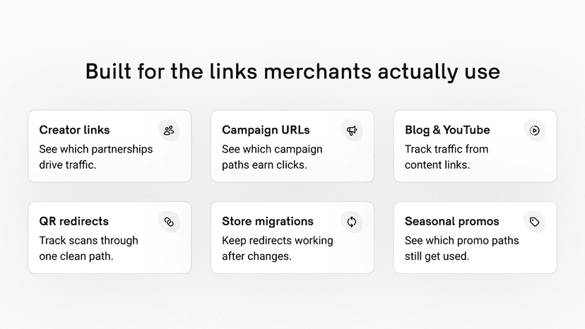 Common use cases for redirect tracking in Shopify