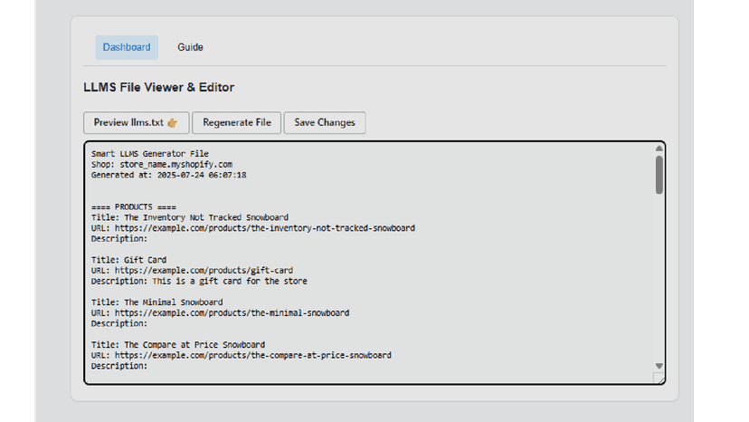 How you to genreate LLms.txt file in Smart LLMS.txt Generator