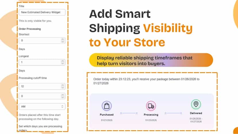 Add Smart Shipping Visibility to your product page