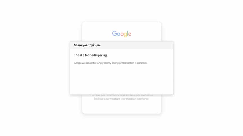 Google says we will send you link