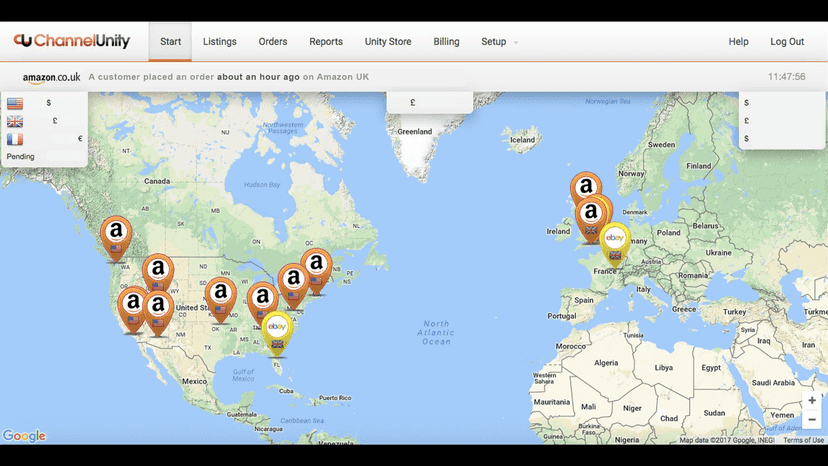 Homepage for an ChannelUnity account holder.