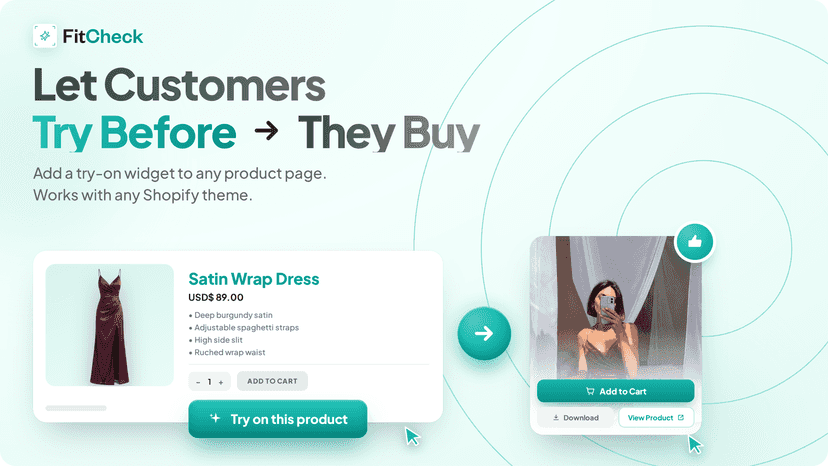 Widget shown for All products