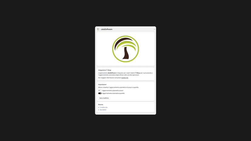 Sincronizzazione inventario