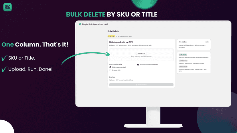 Bulk Delete Feature