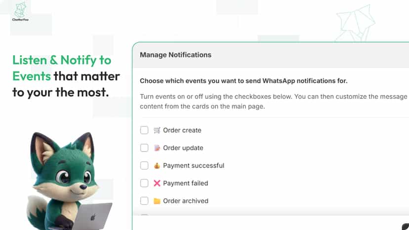 Events_ Listen & Notify to Events that matter to your the most.