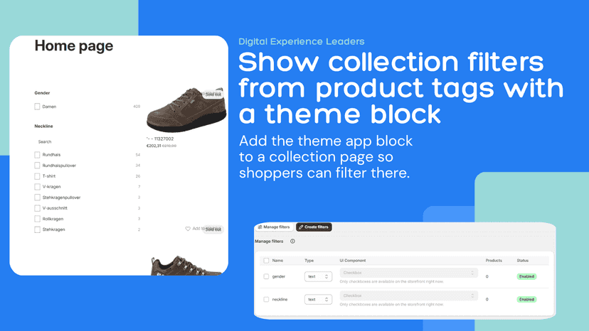 AI suggestions that group product tags