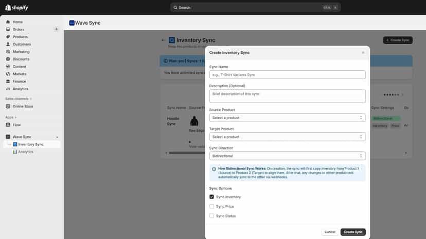 Create Sync