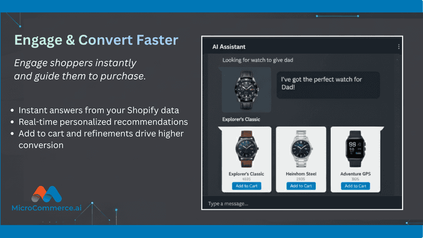 Integrated Add to Cart designed to increase conversions