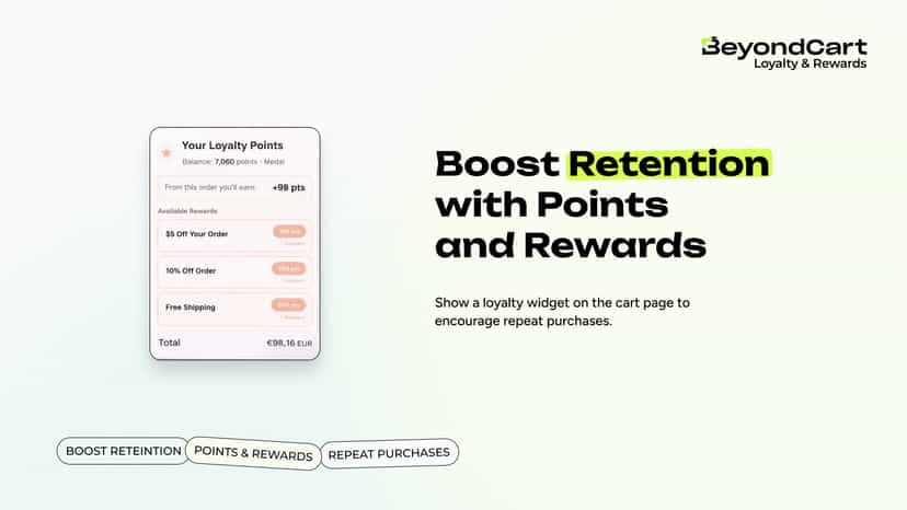 Boost retention with points and rewards
