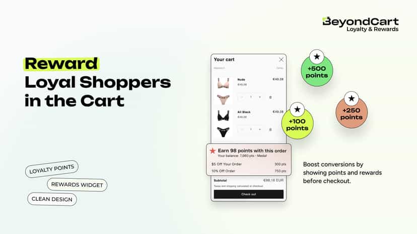 Reward loyal shoppers in the cart
