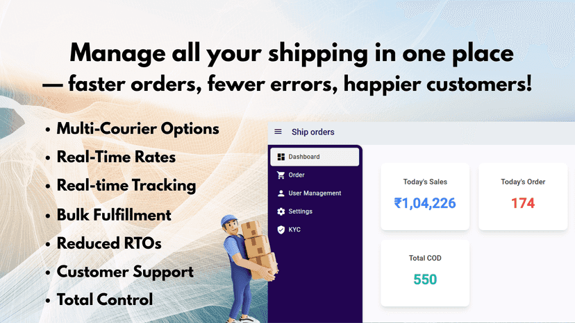 All in one shipping solution in India