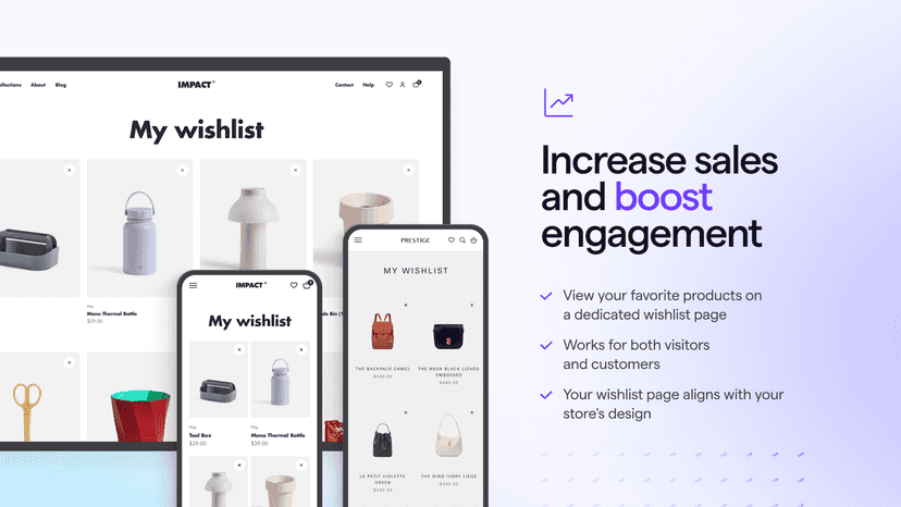 Drive customer engagement to your store with Wishlist Power.