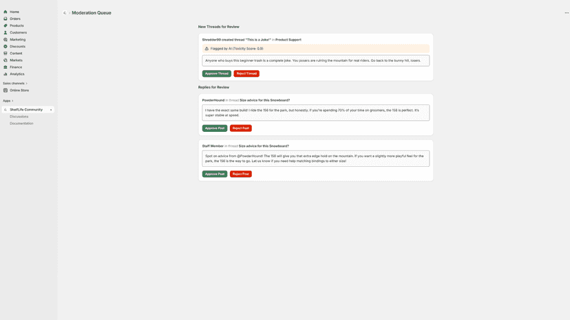 The Moderation Dashboard