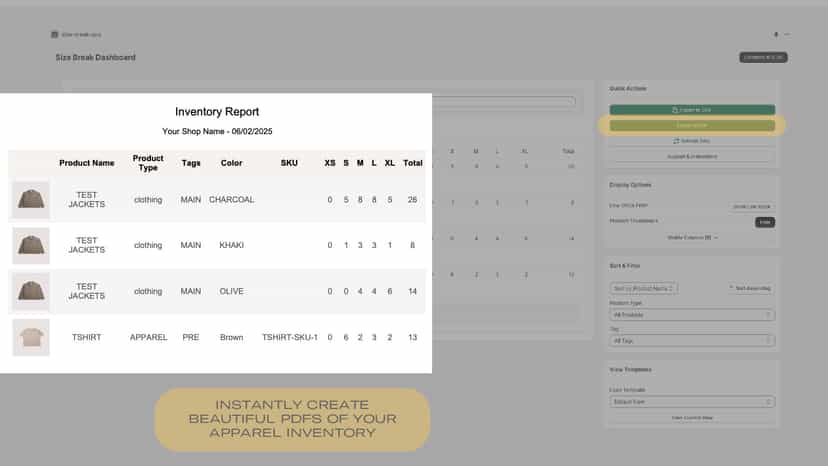 Download beautiful PDFs at the click of a button