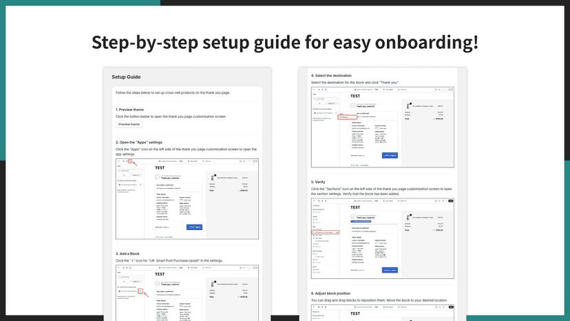 Step-by-step setup guide for easy onboarding!