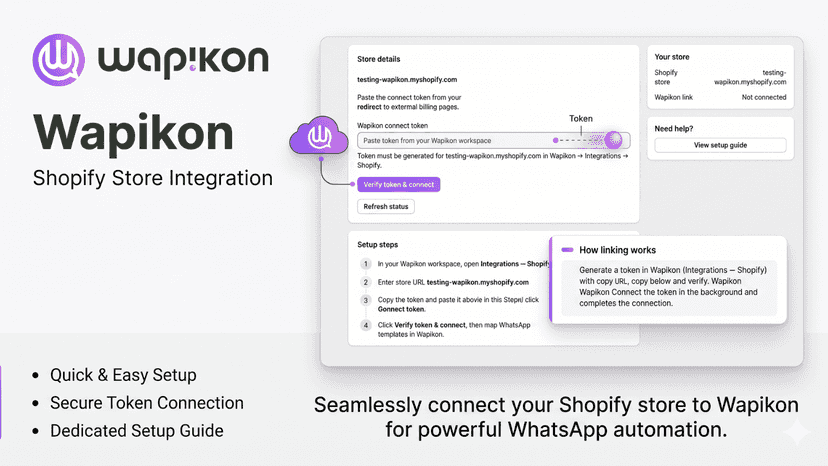 Send WhatsApp messages automatically on order, payment, and chec