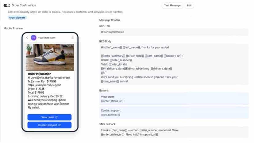 RCS Message Editor