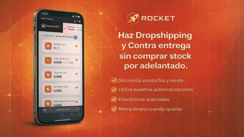 Rocket - tu plataforma para hacer dropshipping contra entrega