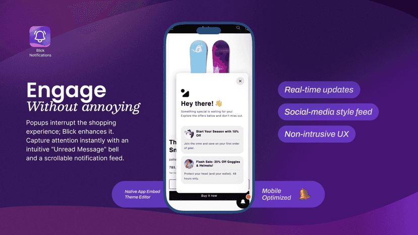 Blick - Engage Without annoying.