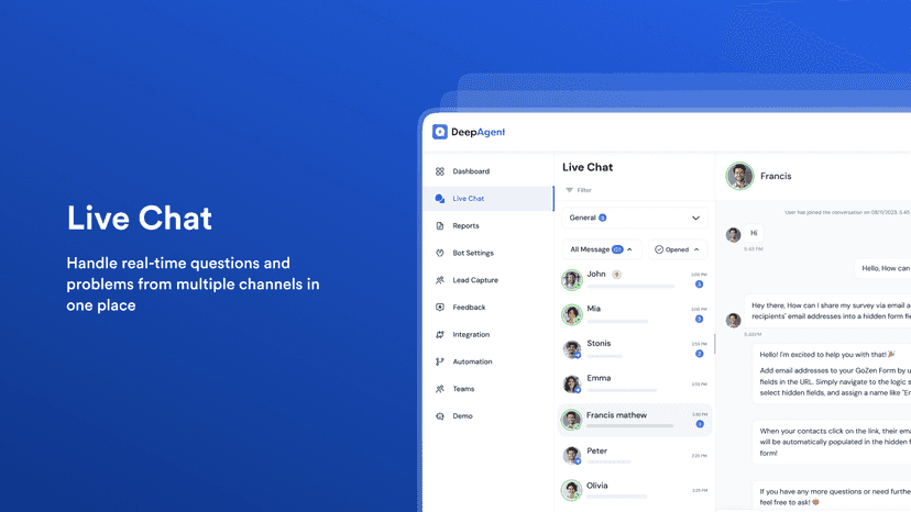 DeepAgent Live Chat