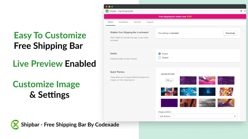Shipbar ultimate customizer bar