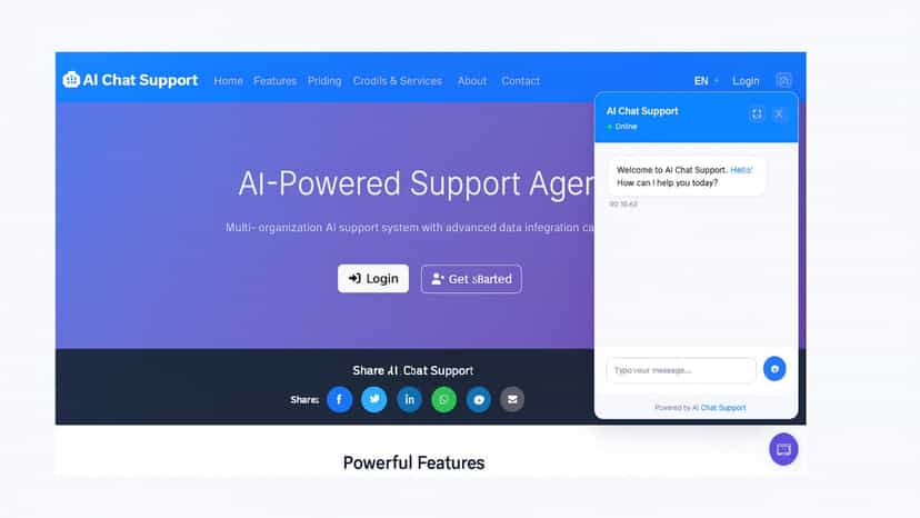 AI CHAT SUPPORT DEMO - https://ai-chat.support/demo