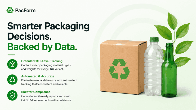 Packaging data platform for EPR reporting