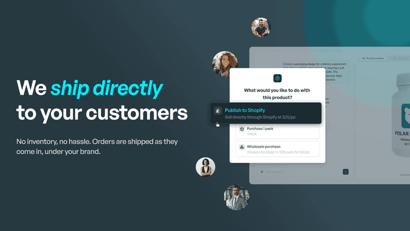 Shipping dashboard illustrating direct customer delivery process