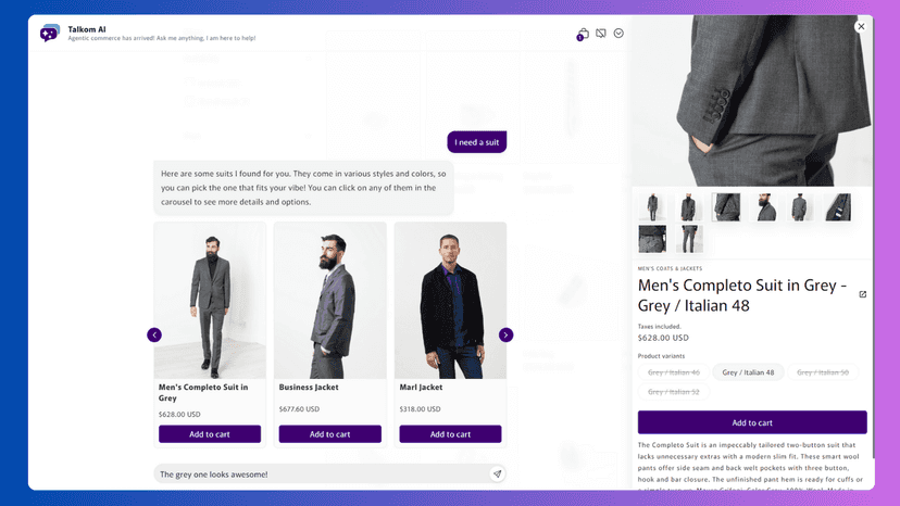 AI Shopping Interface