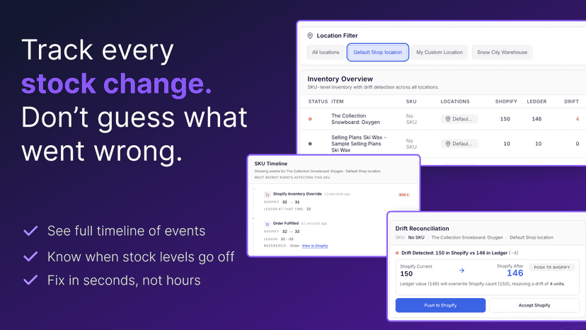 Track every stock change. Don’t guess what went wrong.