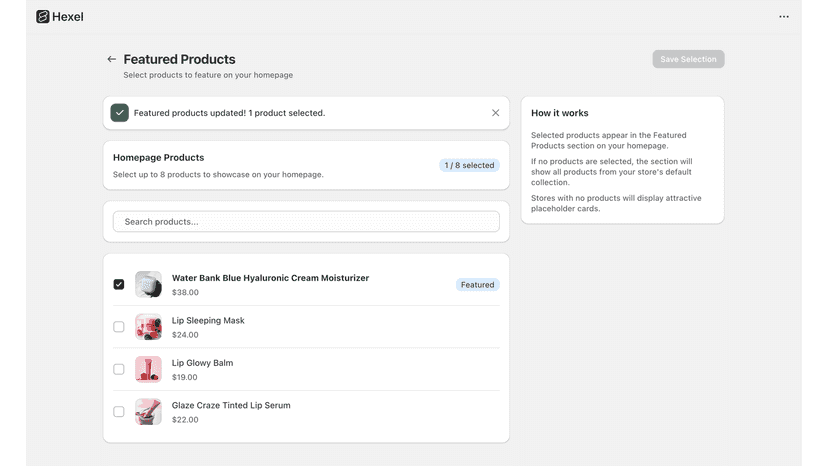 Design your homepage within a few clicks