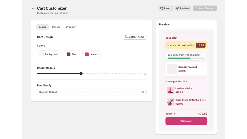 Premium features like cart drawers, cart bundles, upsells & more