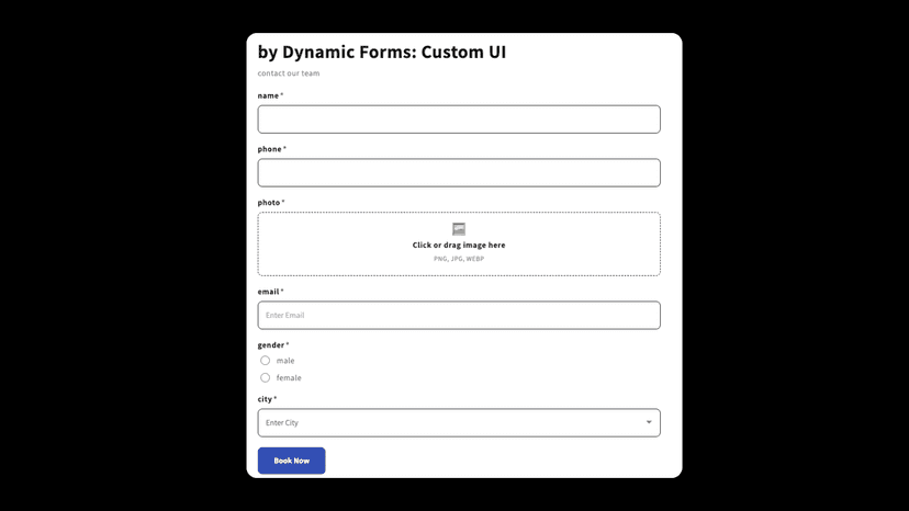 Dynamic Forms: Custom UI