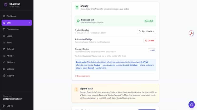 Chatonbo Shopify AI Chatbot