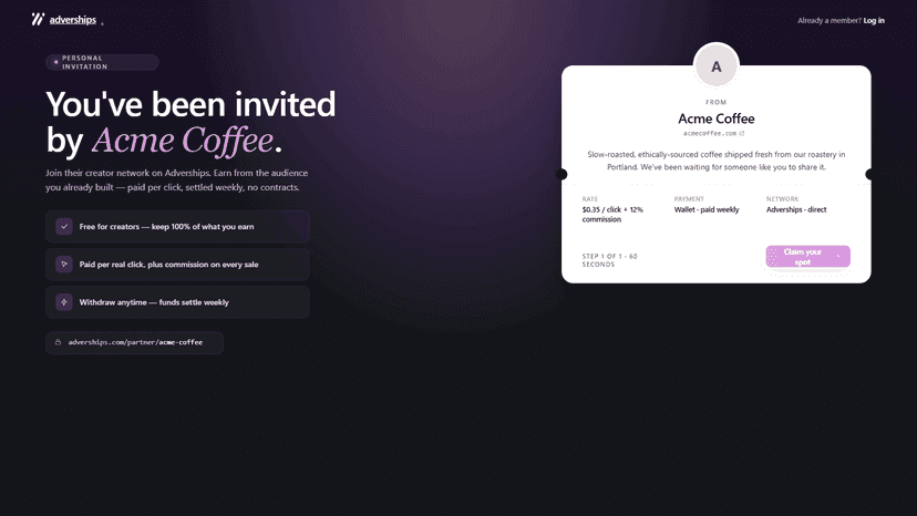 Custom Invite Page