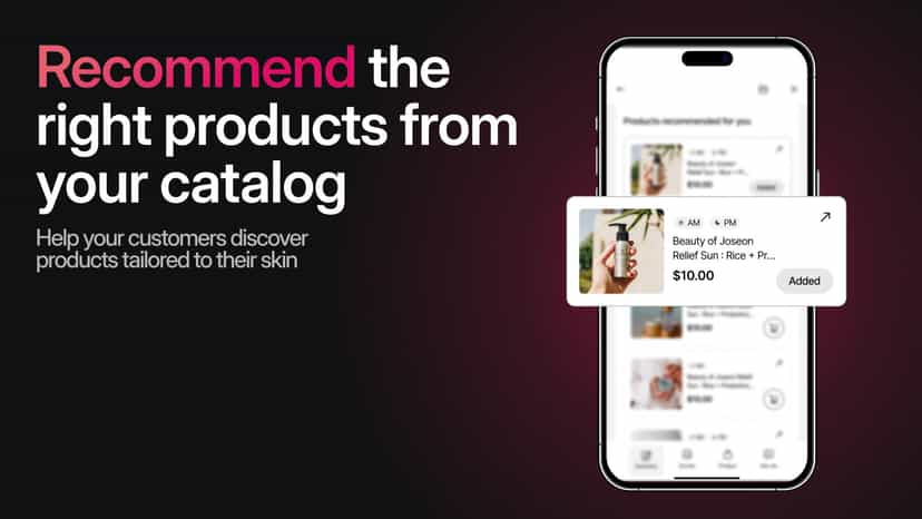 AI-powered product recommendations from product catalog