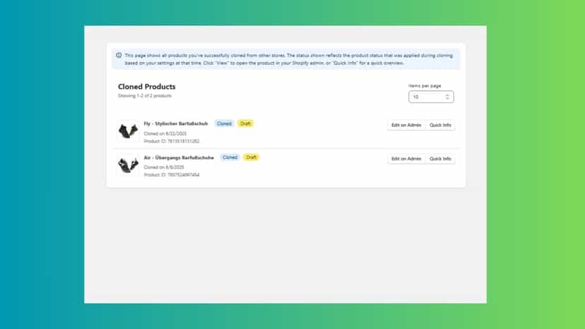 cloned product shopify product clone storeharvest