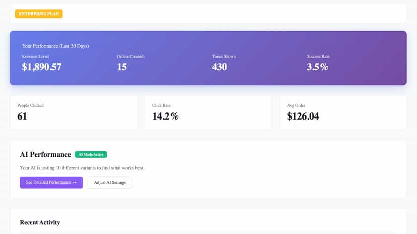 App performance dashboard
